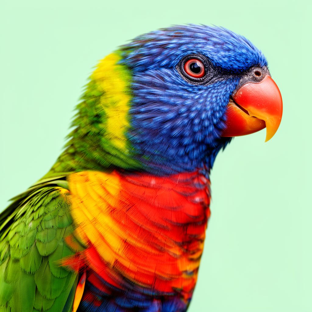 Rainbow lorikeet parrot